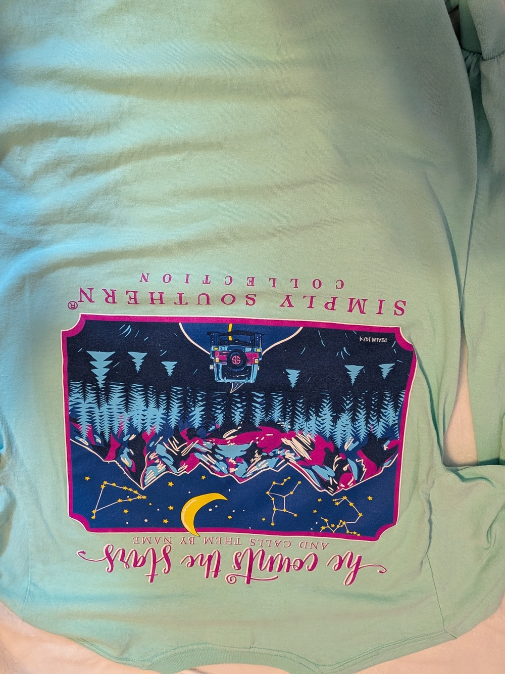 Simply Southern Girls' Mint Graphic Tee - Picture 2 of 2